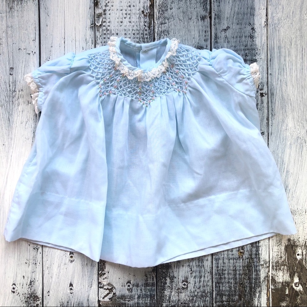 Vintage Polly Flinders Hand Smocked Dress